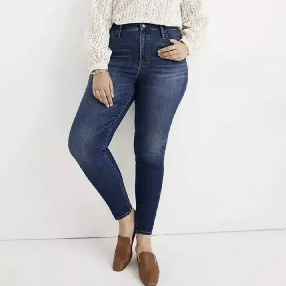 🟣🟣 Madewell Womens Curvy High-Rise Skinny Jeans Size 37 #J7677